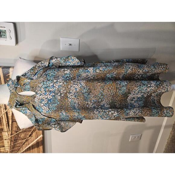Entro Floral Print Halter Neck Dress - Picture 1 of 7